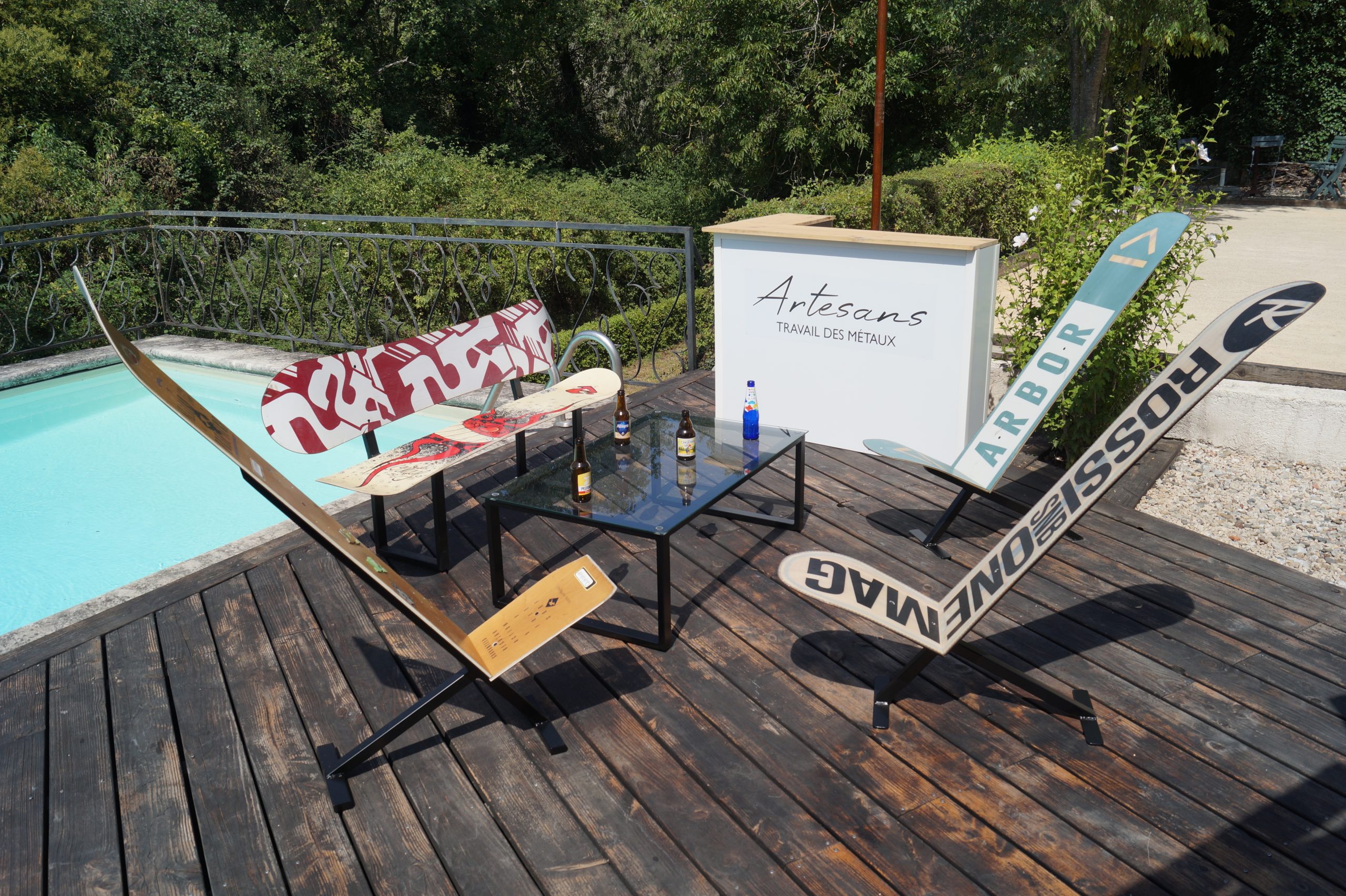 Salon jardin chaises snow